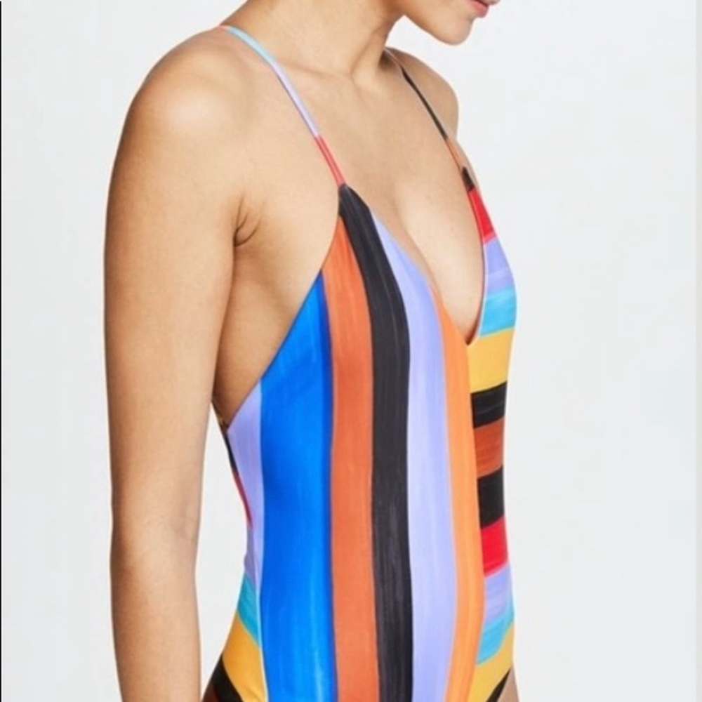 Mara Hoffman one piece multicolor swimsuit